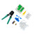 Network Cable Pliers Crystal Head Crimper Wire Crimping Tester Tool with Stripper 9V Battery