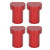 4PCS Woodworking Desktop Limit Blocks Multifunctional Workbench Peg Brake Stops 20mm Diameter Red