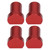 4PCS Woodworking Desktop Limit Blocks Multifunctional Workbench Peg Brake Stops 20mm Diameter Red