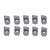 10 Pcs Woodworking Turning Insert Lathe Carbide Finishing Blades Coated CNC Milling Cutters