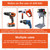 10PCS YG8 Carbide Four-edged Crossdrill Bit Set Marble Ceramic Tile Wall Brick Holes Drilling Accessory Wet-and-dry Dual Use Hole Punching Tool