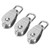 10Pcs Single Pulley Block Crane Stainless Steel Wire Rope Lifting Hook Hanging Towing WheelM15