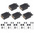 5 Sets DB9 RS232 Male Adapter Serial Port Device PP Connector with Mounting Fasteners