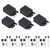 5 Sets DB9 RS232 Male Adapter Serial Port Device PP Connector with Mounting Fasteners