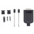 5 Sets DB9 RS232 Male Adapter Serial Port Device PP Connector with Mounting Fasteners