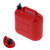 Jerry Can ABS Plastic Portable Gas Canister Military Style Oil Tank Industrial Supply 10L Red