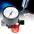 BSP 1/4in Air Regulator Aluminium Alloy Pressure Gauge for Spray Gun Pneumatic Tool