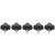 5pcs M6‑10mm Triangle Head Hand Clamping Nuts Knob Hand Grip Thumb Screw