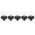 5pcs M6‑10mm Triangle Head Hand Clamping Nuts Knob Hand Grip Thumb Screw