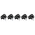 5pcs M6‑10mm Triangle Head Hand Clamping Nuts Knob Hand Grip Thumb Screw