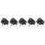 5pcs M6‑10mm Triangle Head Hand Clamping Nuts Knob Hand Grip Thumb Screw