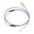 Optical Fiber Patch Cord Armored Jumper Multi Mode 2 Core Optic Cable SC UPC-SC UPC Gray(5meter )