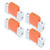 4Pcs 1P Surge Protective Device DIN Rail Mounting SPD House Arrester Protector AC 420V RMU1‑C60Imax：60kA