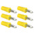 100Pcs Banana Socket 4mm ABS Nickel Plated Brass Material Good Performance Electrical Connections ToolsYellow