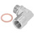 Oxygen Sensor Extender Spacer 90° Angled O Sensor Extension Gasket Fitting M18x1.5 Thread