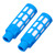 Plastic Pneumatic Muffler Air Line Flow Control Exhaust Silencer Compressor Fitting Blue25Pcs PSU‑03