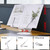 Desktop Book Stand for Reading with 360° Rotating Base & Page Clips Foldable and Angle Adjustable for Cooking Book Holder Textbook Recipe Magazine Document Storybook Tablet Pad