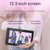 BOSTO BT-13HDK Portable Graphics Drawing Tablet 13.3 Inch H-IPS LED Screen Display Digital Art Drawing Pad 8192 Pressure Level Passive Technology 8 Customizable Shortcuts Keys Compatible with Windows Mac Android for Drawing Design Kids Adults