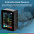 6 In 1 PM2.5 PM10 HCHO TVOC CO CO2 Multifunctional Air Quality Detector CO Carbon Dioxide Formaldehyde Monitor LCD Large Screen Display Portable Home Office Hotel Desktop Air Quality Tester