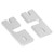 2Pcs Hotend Aluminum Plates Rectangle Fixed Sandblasting Oxygen 3D Printer Accessories
