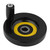 1 pcs Black Lathe Milling Machine Rear Ripple Hand Wheel With Revolving Handle(10x 80mm)