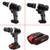 21V Multifunctional Impact Electric Cordless Drill High-power Lithium Battery Wireless Rechargeable Hand Drills Brush Motor Home DIY Electric Power Tools