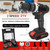 21V Multifunctional Impact Electric Cordless Drill High-power Lithium Battery Wireless Rechargeable Hand Drills Brush Motor Home DIY Electric Power Tools
