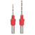 2Pcs Countersink Drill Bit Aircraft Type Hole Taper Counterbore Screw Bit Alloy Hand Tools
