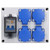 Wall Socket Dual German Power Outlet Box Receptacle 200250V with 230V 40A 1P+N RCD