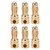 10Pcs Banana Plug Good Transmission Performance CNC Technology High Accuracy DIY Banana Plug Connectors