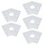5pcs Holes Grid Plates Aluminum Alloy Hole Pattern Bracket for Robots Engineering Equipment Connecting Fixed Parts3108-0002-0002