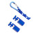 Stair Gauge Aluminum Alloy Hex Flat Gauge with Thumb Screw for Framing Square and Rafter Blue
