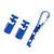 Stair Gauge Aluminum Alloy Hex Flat Gauge with Thumb Screw for Framing Square and Rafter Blue