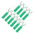 10Pcs J.20019 6mm U Shape Insert Plug High Pressure Resistant Y Type Banana Plug for Electronic Industrial EquipmentGreen