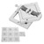 BGA Reballing Rework Station Diagonal Template for Computer CPU Phone Welder Kits HT‑90