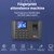 Intelligent Biometric Fingerprint Password Attendance Machine Time Clock Employee Checking-in Recorder 2.4 inch LCD Screen Voice Prompt 11 Languages Time Attendance Machine
