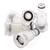 5Pcs Faucet Adapter Transparent Plastic Practical Tap Inlet Hose Universal Adapter