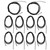 10Pcs NTC Thermistor Temperature Sensor Probe Drop Shaped Tip Epoxy Resin Connector 2meter10K B3950