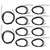 10Pcs NTC Thermistor Temperature Sensor Probe Drop Shaped Tip Epoxy Resin Connector 2meter10K B3950