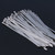 50pcs 8" (4.6200mm) Stainless Steel Exhaust Wrap Coated Self Locking Cable Zip Ties