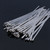 50pcs 8" (4.6200mm) Stainless Steel Exhaust Wrap Coated Self Locking Cable Zip Ties