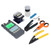 FTTH Fiber Optic Tool Kit Termination with Optical Power Meter Cleaver Stripper Miller Clamp