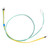 PTC Thermistor 3 Core Epoxy Resin Waterproof Probe Fast Conduction Temperature Sensor Thermal Switch 110℃