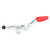 2Pcs Iron Galvanized Quick Fixed Push Pull Type Vertical Toggle Clamp