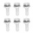 250PCS Self Drilling Screw Carbon Steel White Zinc Drill Screw M4.8x13mm for Metal Wood Plastic Hex Washer Head