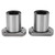 2Pcs Flange Linear Bearing Low Operating Load Smoothly Rotation Point Contact Linear Bearing Replacement