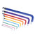 Hex Socket Wrench Set CRV Flat Head Extended Spraying Plastics Hex Key Tools Set Colourful Type E