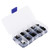 140pcs box M2 Nylon Round Head Cross Screw Hex Nut Male Female Standoff Assortment Kit(Black )