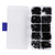 140pcs box M2 Nylon Round Head Cross Screw Hex Nut Male Female Standoff Assortment Kit(Black )