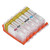 6PCS Printer Ink Cartridge PGBK BK C M Y GY Reusable Smooth Output Cartridge Combo Pack for Test Paper 150‑151